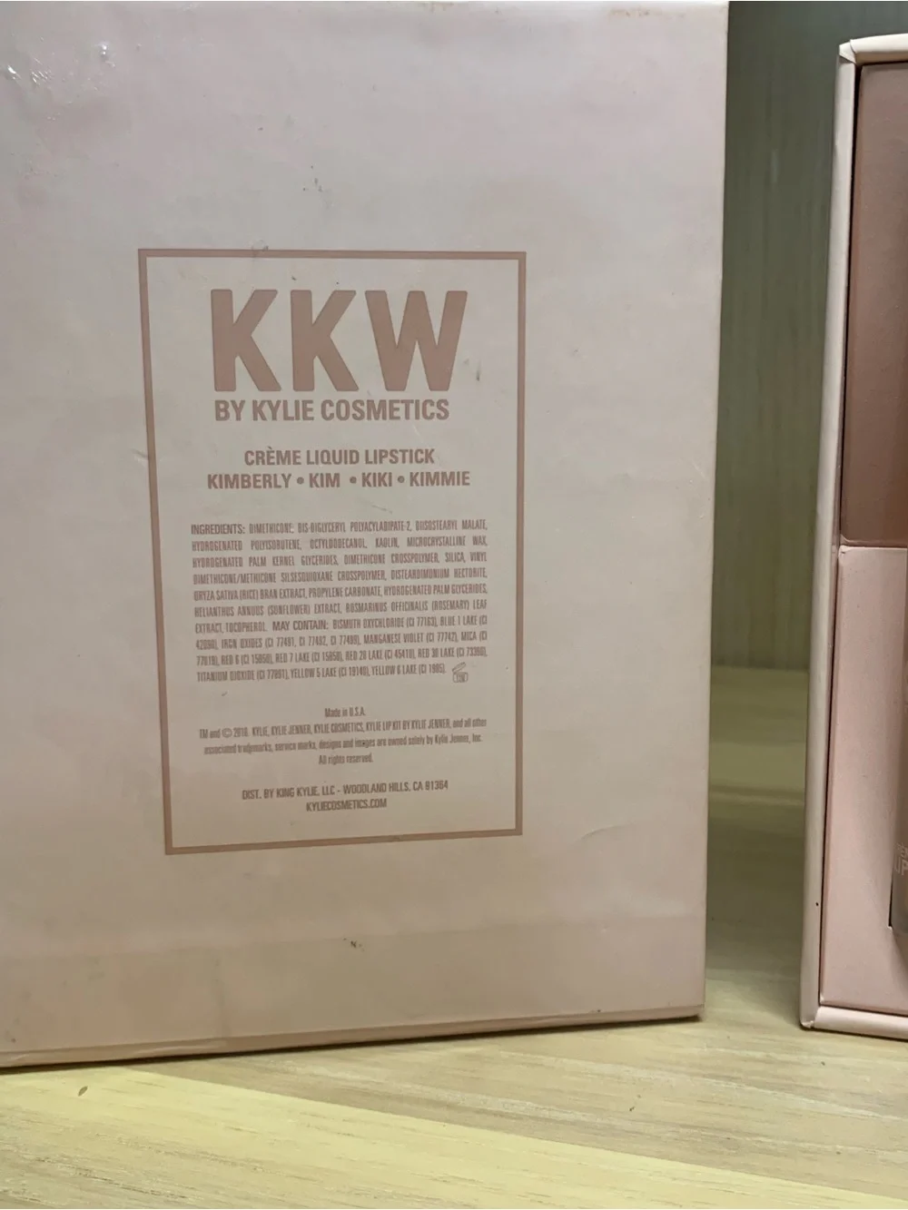 KKW x Kylie Cosmetics Pink and Nude Lipstick Set.